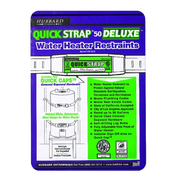 Quick Straps Quick Strap Deluxe Water Heater Restraints QS50D Zoro